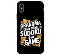 Grandma Is My Name Sudoku Is My Game Case for iPhone X/XS