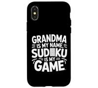 Grandma Is My Name Sudoku Is My Game Case for iPhone X/XS
