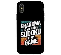 Grandma Is My Name Sudoku Is My Game Case for iPhone X/XS