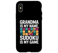 Grandma Is My Name Sudoku Is My Game Fun Case for iPhone X/XS