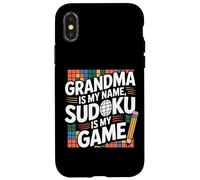 Grandma Is My Name Sudoku Is My Game Fun Case for iPhone X/XS