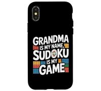 Grandma Is My Name Sudoku Is My Game Fun Case for iPhone X/XS