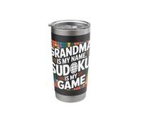 Grandma is My Name Sudoku is My Game Fun Stainless Steel Insulated Tumbler