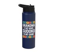 Grandma is My Name Sudoku is My Game Stainless Steel Insulated Water Bottle
