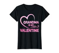 Grandma is My Valentine Heart Grandmother Valentine's Day T-Shirt