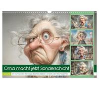Grandma is now working an extra shift UK-Version (Wall Calendar 2026 DIN A3 Landscape), CALVENDO 12 Month Wall Calendar