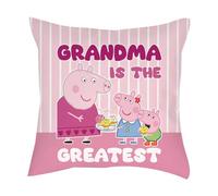 Grandma Is the Greatest - Best Grandmother Gift from Grandchildren, Sofa decor Home Décor, Satin Throw Pillow/Cushion. (Satin Cushion Cover With Insert)