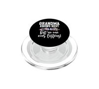 Grandma Knows Best But No One Ever Listens! Grandma PopSockets PopGrip for MagSafe