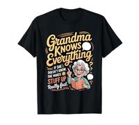 Grandma Knows Everything Funny Grandparent Family Gran T-Shirt