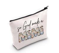 Grandma Life Cosmetic Bag So God Made A Mimi Makeup Bag Best Mimi Ever Gift Mimi Life Gift Boho Floral Mimi Pouch