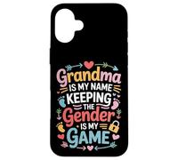Grandma Loves Keeping Gender Secrets Party Idea Case for iPhone 16 Plus