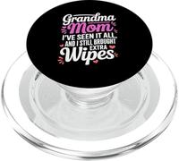 GRANDMA MOM I VE SEEN IT ALL AND I STILL BROUGHT EXTRA WIPES PopSockets PopGrip for MagSafe