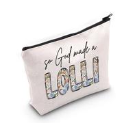Grandma Names Gift Boho Floral Makeup Bag So God Made A Grandma Cosmetic Pouch Bag Grandma Life Organizer Bag