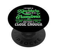 Grandma Of A Bipolar Disorder Warrior Superhero Support PopSockets Adhesive PopGrip