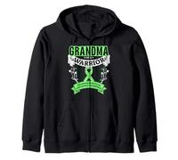 Grandma Of A Warrior Duchenne Muscular Dystrophy Zip Hoodie