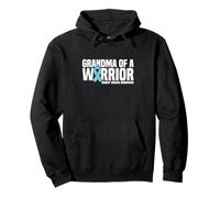 Grandma of a Warrior Graves’ Disease Awareness Pullover Hoodie