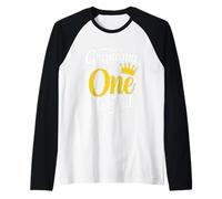 Grandma of Mr Onederful 1st Birthday First One-Derful Party Raglan Baseball Tee