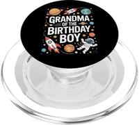Grandma Of The Birthday Boy Space Planets Astronaut PopSockets PopGrip for MagSafe