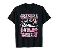 Grandma of The Birthday Cow Girl Western Cowgirl 1St T-Shirt