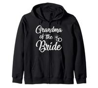 Grandma of the Bride for Wedding Zip Hoodie