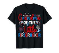 Grandma Of The Little Firecracker 4th Of July Patriotic Boys T-Shirt