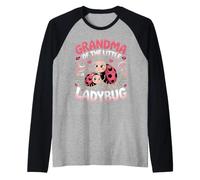 Grandma of the Little Ladybug Bug Insect Garden Raglan Baseball Tee