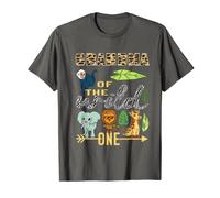 Grandma Of The Wild One Zoo Mother Birthday Safari Jungle T-Shirt