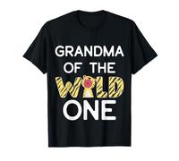 Grandma of The Wild One Zoo Themed 1st Birthday Party T-Shirt