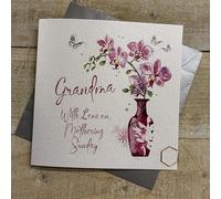 GRANDMA - ORCHID MOTHER'S DAY CARD, HAND FINISHED (M26-26)