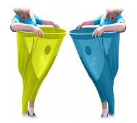 Grandma Pants Game in the Garden, Grandma Pants Party Rush! Huge Grandma Trouser Throwing Games for Outdoors with 4 Bouncy Balls and 2 Marker Cones, Outdoor Family Reunion Games (A+D)