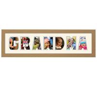 Grandma Photo Frame Name Frame Word Frame Light Oak Wood Finish Birthday Picture Gift Present