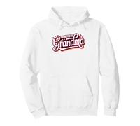 Grandma Queen Crown Illustration Promoted Milestone Badge Pullover Hoodie