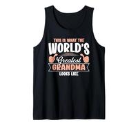 Grandma Quote World's Greatest Grandma Looks Like Design Tank Top