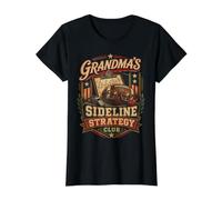 Grandma’s Sideline Strategy Club Football Family Value Graphic T-Shirt