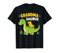 Grandma Saurus Dinosaur Matching Family Value Graphic T-Shirt, Men, Black, XL