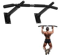GRANDMA SHARK Pull Up Bar Wall Mounted, Chin Up Bar with Foam Padded Hand Grips, Upper Body Workout Bracket Bar for Home Gym Exercise Strength Training, Heavy Duty 200kg / 440lbs
