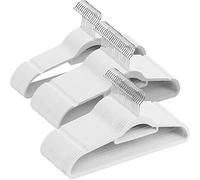 GRANDMA SHARK Velvet Hanger, Space Saving Hanger with Two Non-Slip Notches and 360° Hook for Suspenders, Coats, Jackets and Suits (Ivory, 50)