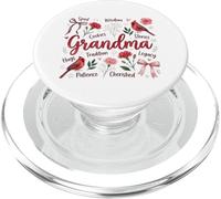 Grandma Spoil Wisdom Hugs Cardinal Floral Design PopSockets PopGrip for MagSafe