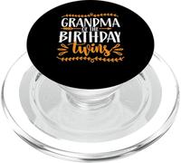 Grandma The Birthday Twins Twin Birthday Grandmother PopSockets PopGrip for MagSafe