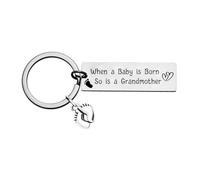Grandma to Be Keyring Gifts for New Grandmother First Time Grandma Keychain Mother's Day Gift Pregnancy Announcement Gift Promoted to Grandma Presents
