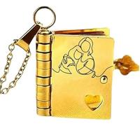 Grandma To My Precious Granddaughter - 6-Engraved-Page Chapter Book Necklace, A Heartfelt Gift (B)