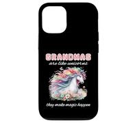 Grandma Unicorn Lover Make Magic Happen Pretty Bojo Floral Case for iPhone 12/12 Pro