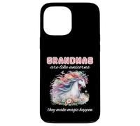 Grandma Unicorn Lover Make Magic Happen Pretty Bojo Floral Case for iPhone 13 Pro Max