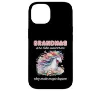 Grandma Unicorn Lover Make Magic Happen Pretty Bojo Floral Case for iPhone 14