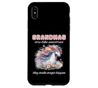 Grandma Unicorn Lover Make Magic Happen Pretty Bojo Floral Case for iPhone XS Max