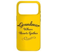 Grandma Where Hearts Gather Mother's Day - Proud Grandma Case for iPhone 17 Pro Max