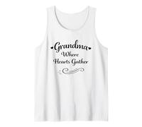 Grandma Where Hearts Gather Mother's Day - Proud Grandma Tank Top