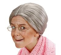 Grandma Wig Child Size for Elderly Old Granny OAP Fancy Dress Accessory