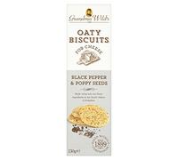 Grandma Wilds Black Pepper & Poppy Seeds Oaty Biscuits for Cheese, 130g