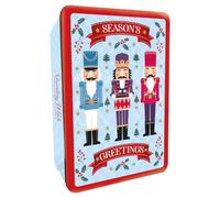 Grandma Wild's Embossed Nutcracker Gift Tin | Stem Ginger & Lemon, Chocolate Chip & Clotted Cream Shortbread Biscuits 300g